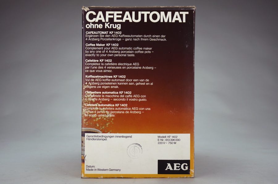 Cafeautomat ohne Krug - AEG 3