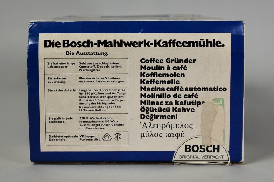 Mahlwerk-Kaffeemühle K 3 - Bosch 5