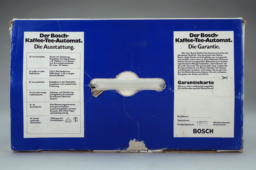 Kaffee-Tee-Automat KTA 10 - Bosch 5