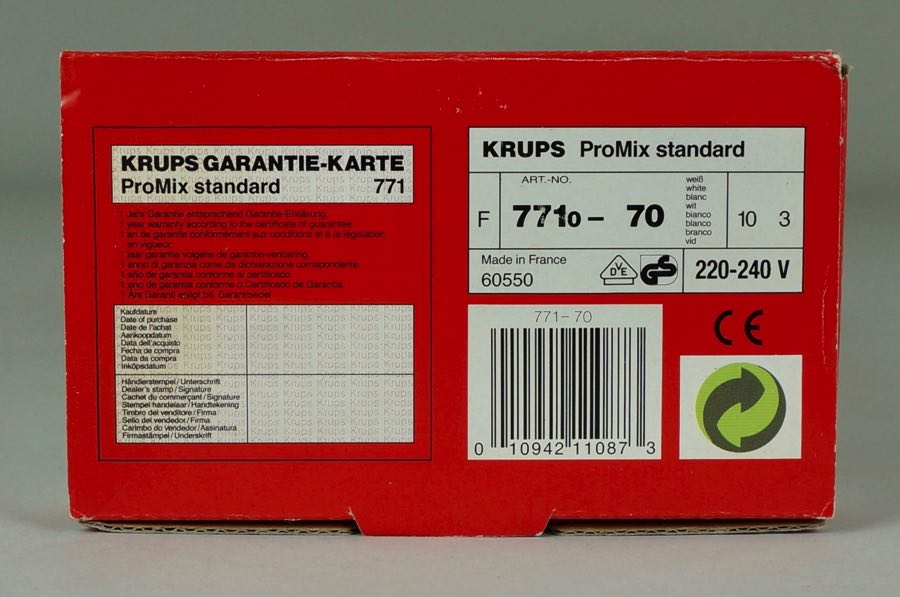ProMix standard - Krups 4