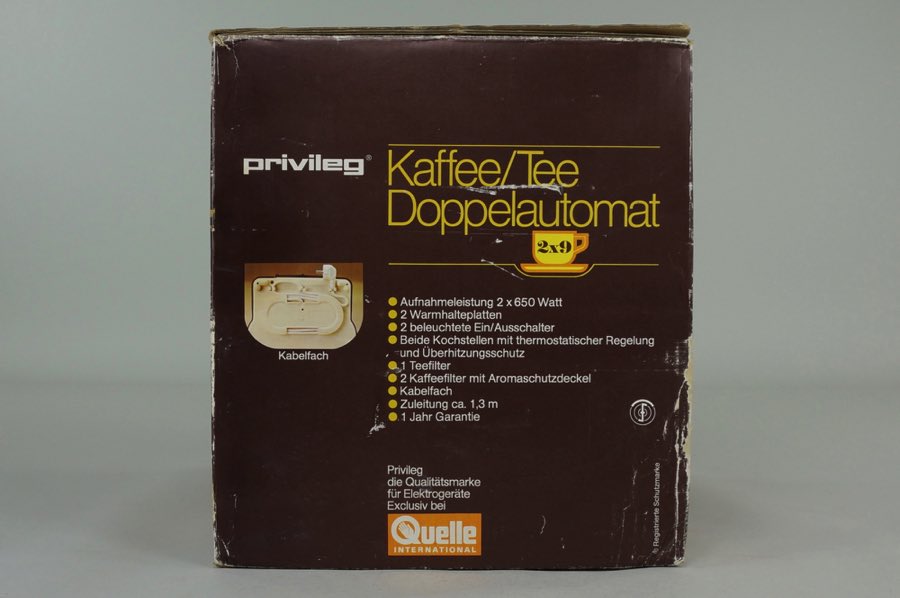 Kaffee/Tee Doppelautomat - Privileg 2