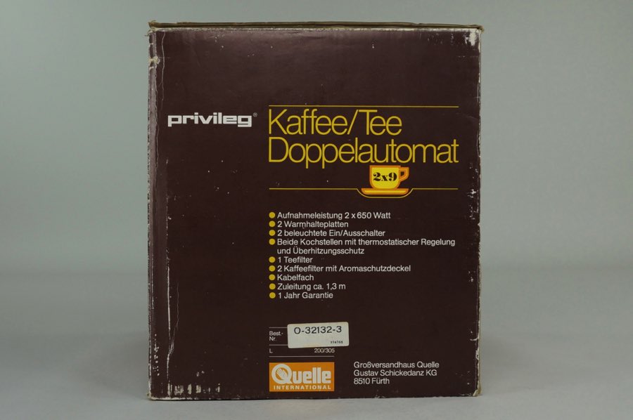 Kaffee/Tee Doppelautomat - Privileg 3