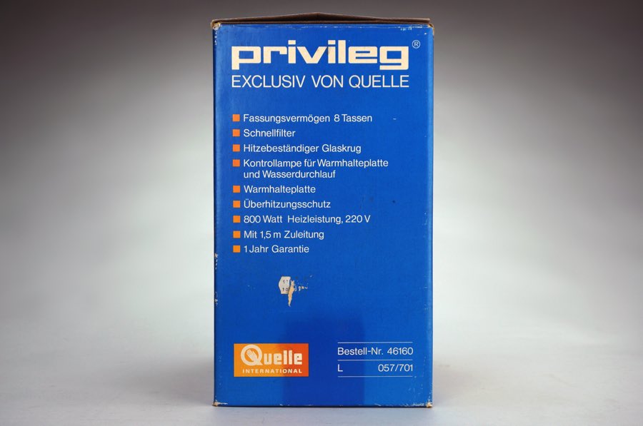 Kompakt-Kaffeeautomat für 8 Tassen - Privileg 2