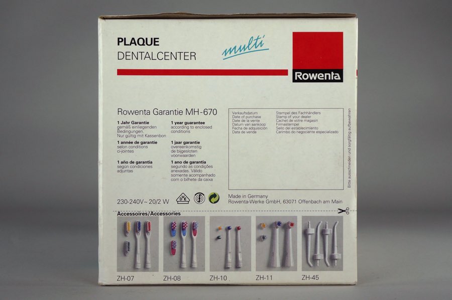 Plaque Dentalcenter - Rowenta 4